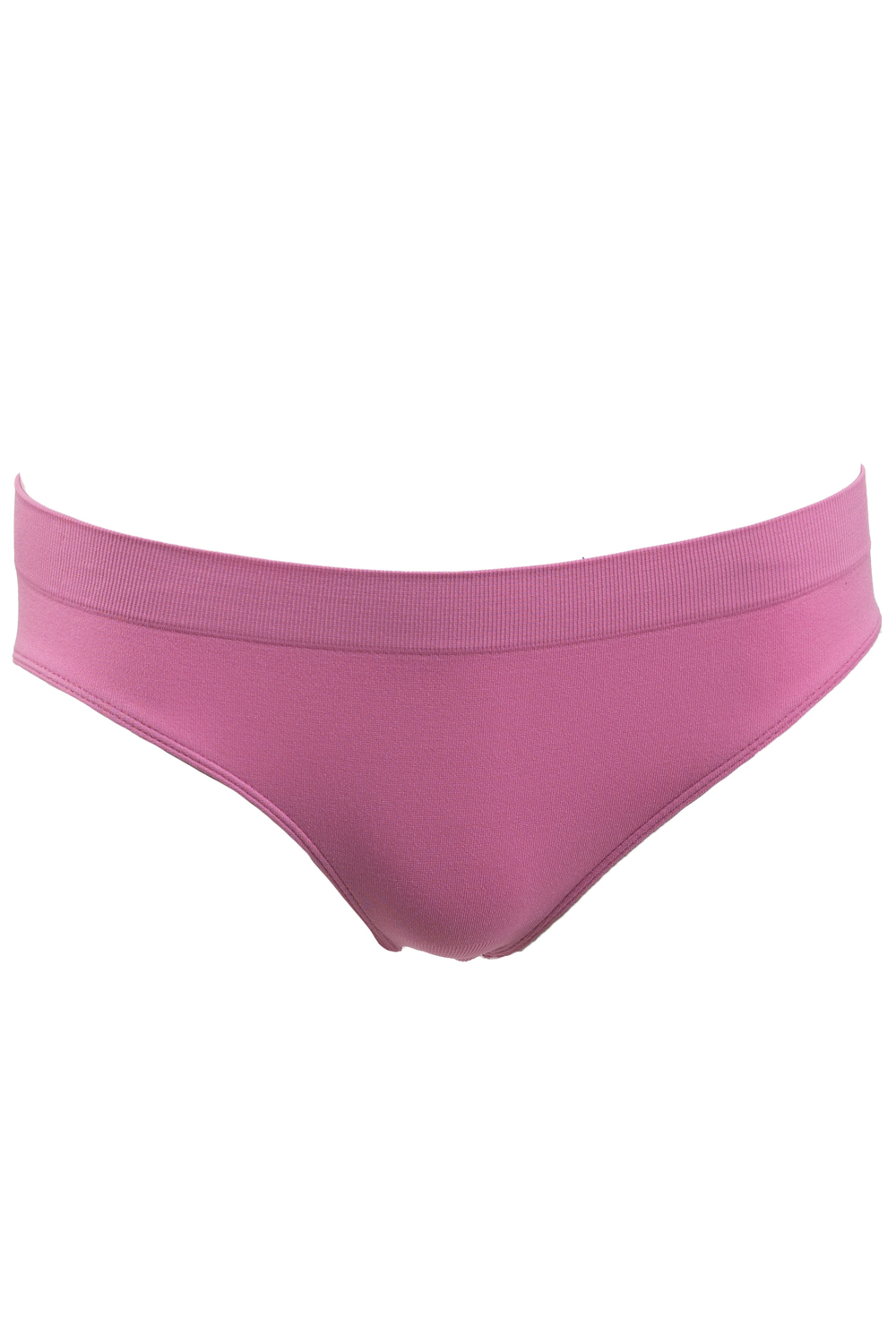 Set of 3 seamless high-cut panties - Charcoal, pink & black. Size: m
