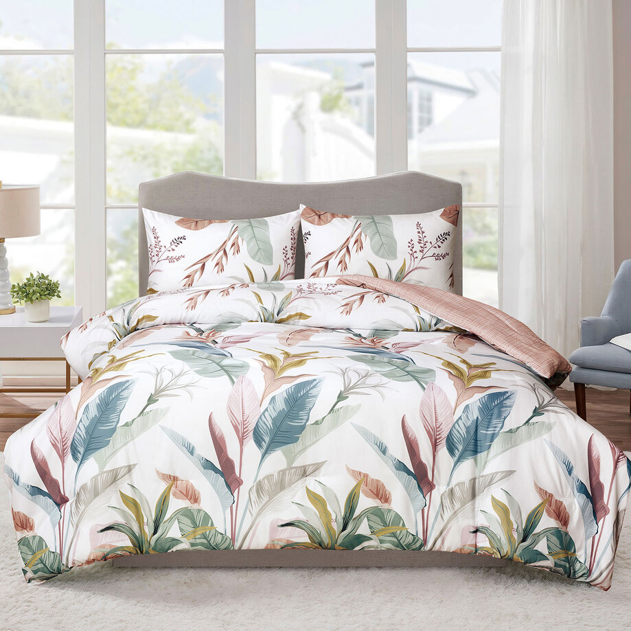 SIERRA - Reversible printed comforter set, 2-3 pcs