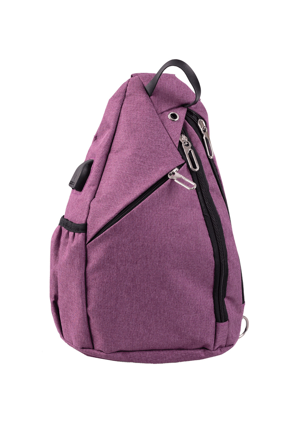 Sling bag, crossbody backpack with reversible shoulder strap - Mulberry