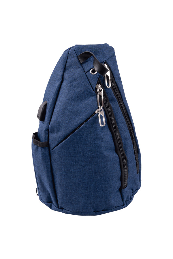 Sling bag crossbody backpack with reversible shoulder strap Navy. Colour navy blue Rossy