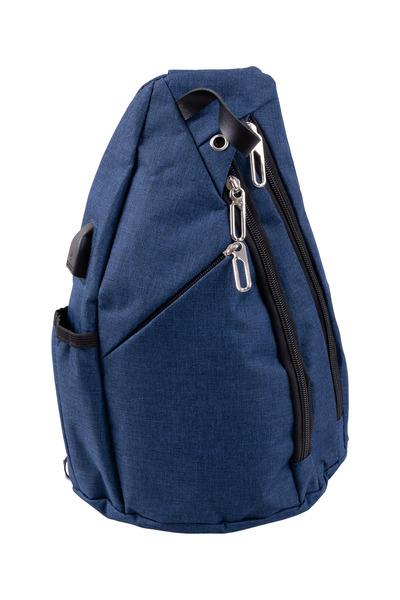 Sling bag, crossbody backpack with reversible shoulder strap - Navy