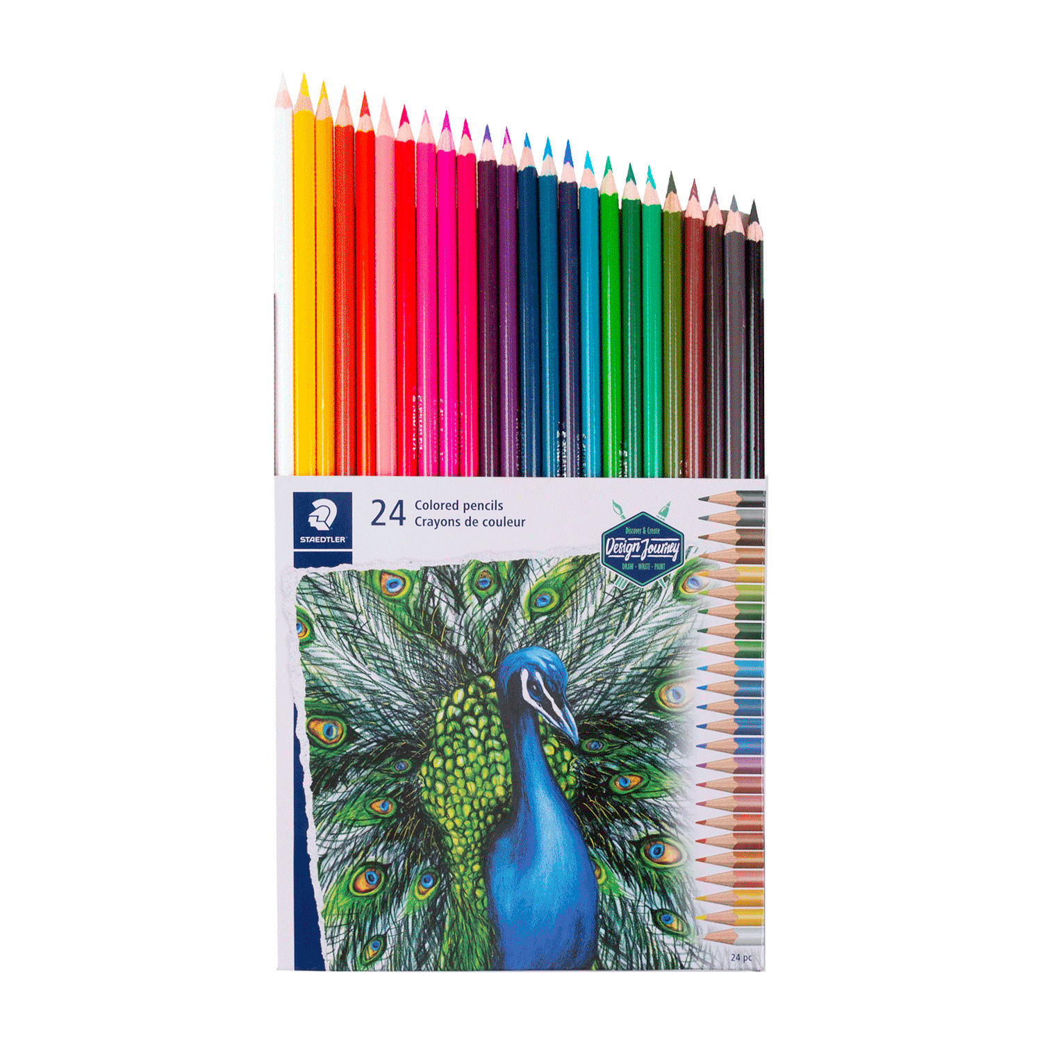 n/a Crayon de couleur 24-72 Ensemble de crayons de couleur Boîte