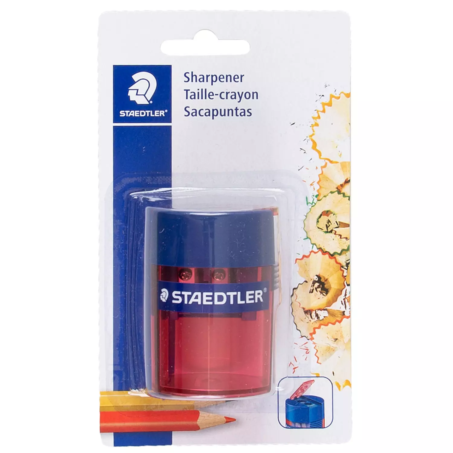 Staedtler - Taille-crayon en métal à 2 trous, couleurs assorties