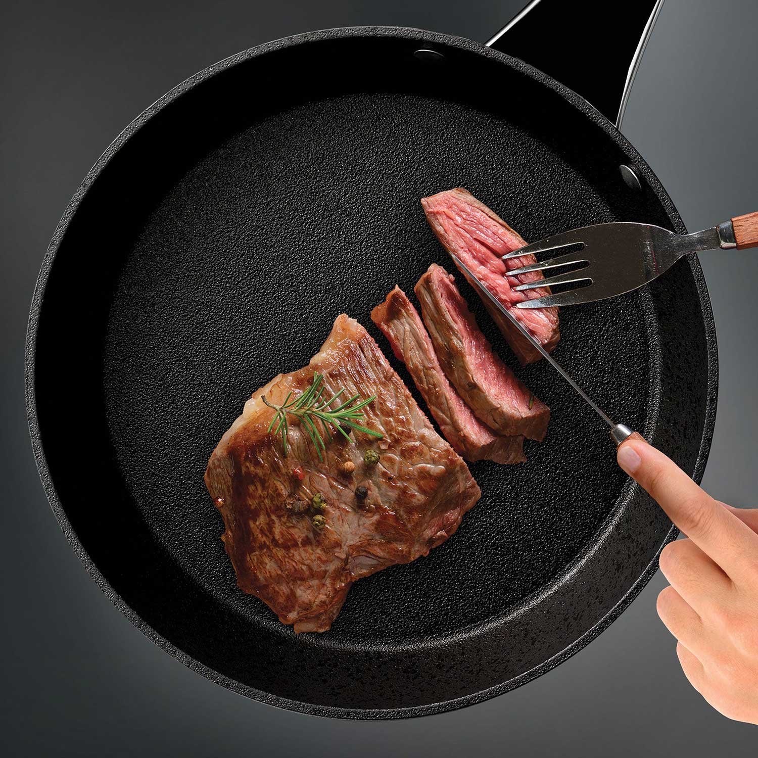 Starfrit The Rock Diamond 9.5 24cm Fry Pan Frying Cooking