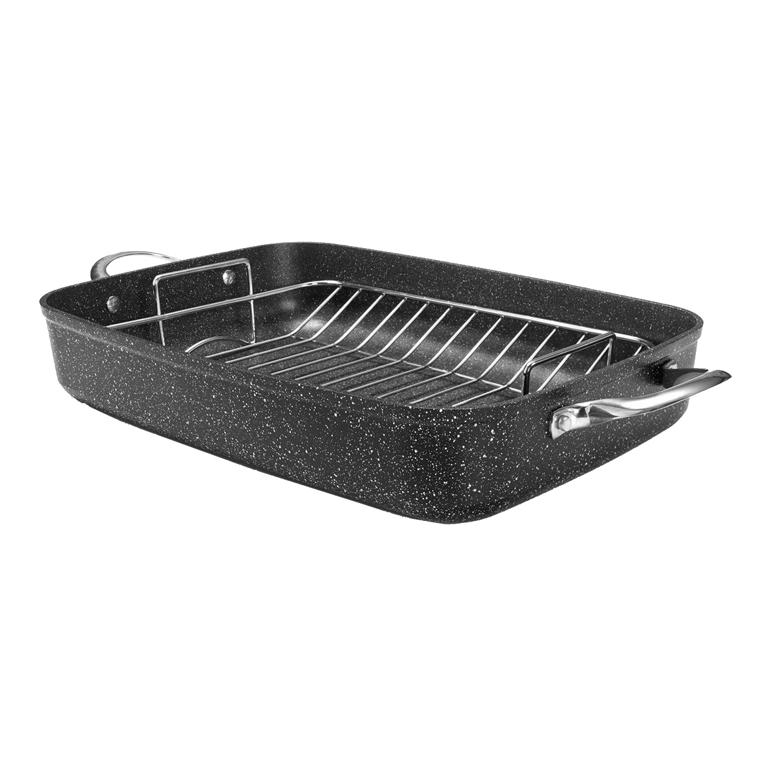 Starfrit - The Rock, Roasting pan with rack, 12"x17" (30x43cm)