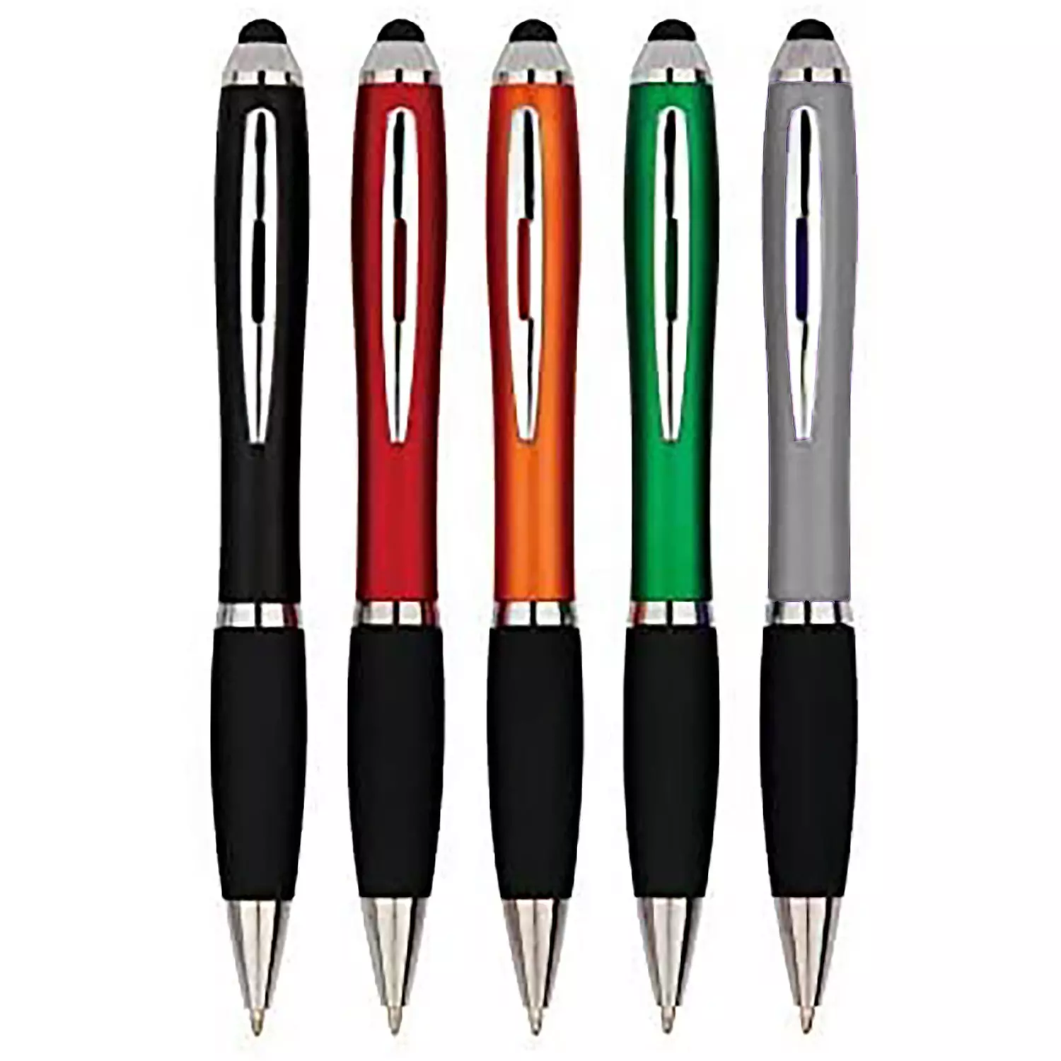 3 stylos à bille 2 en 1 / stylet ultra fin pour écrans tactiles