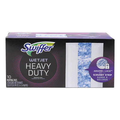 Swiffer - WetJet Heavy Duty - Coussins nettoyants, paq. de 10