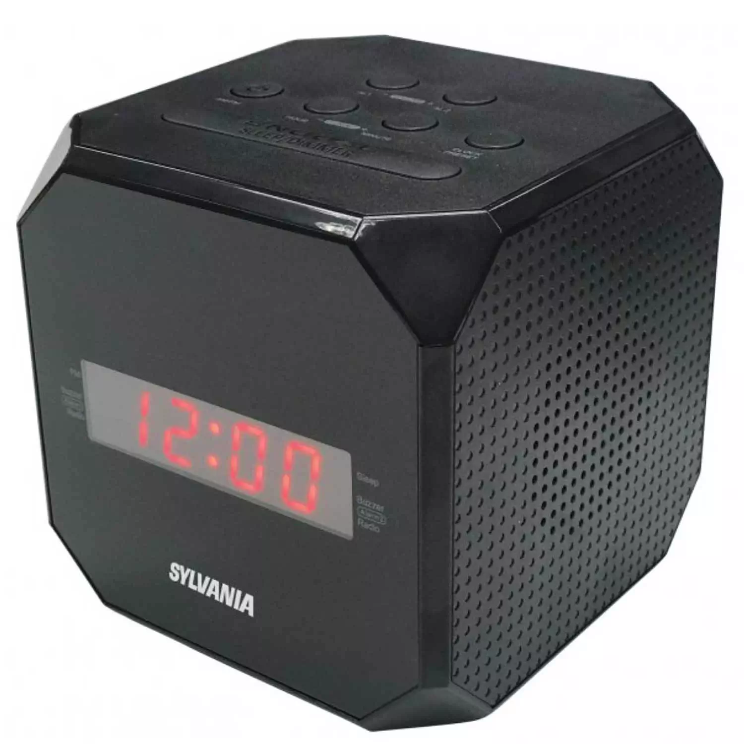 Sylvania - Cube clock radio. Colour: black | Rossy