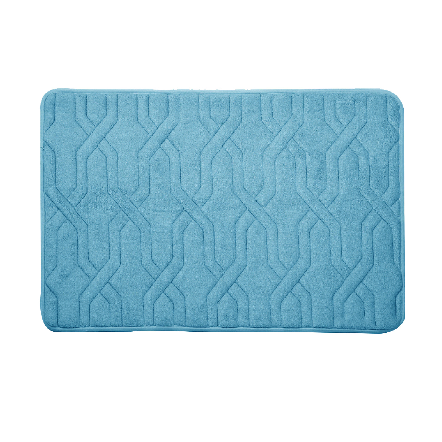 Tapis de bain antidérapant à mousse, 16"x24" - Treillis impérial