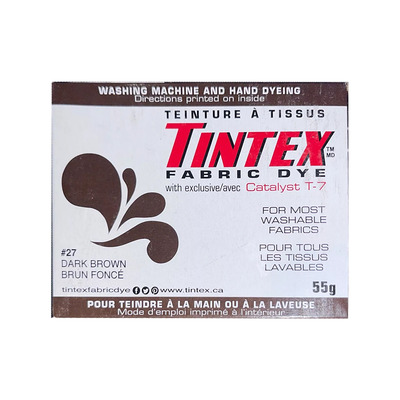 Tintex - Teinture à tissues tout usage - Brun foncé #27