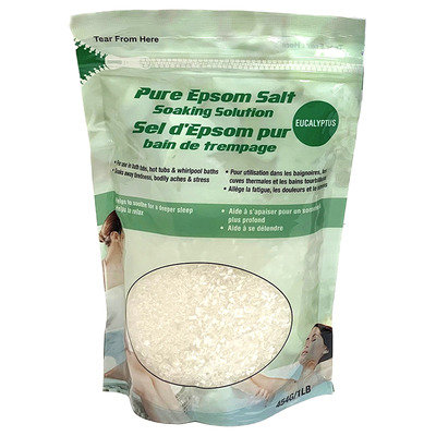 Trempage thérapeutique au sel d'Epsom, eucalyptus
