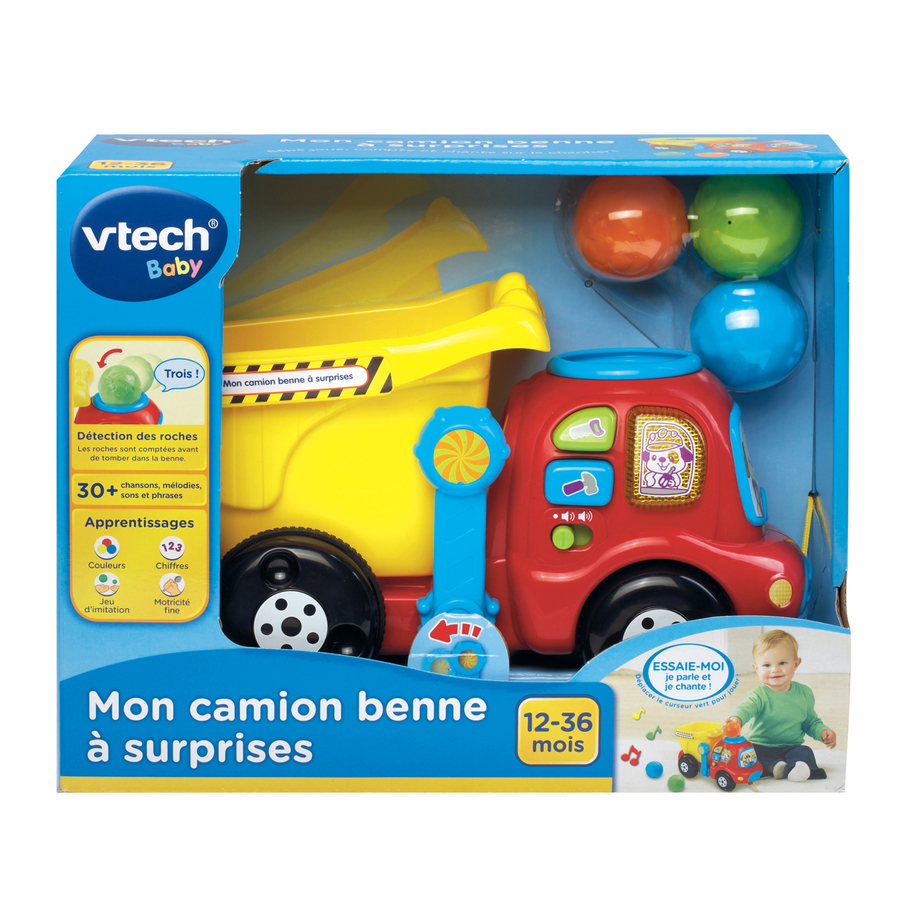 Véhicule miniature bébé VTECH Mon super camion réparation - 136605 Pas Cher  