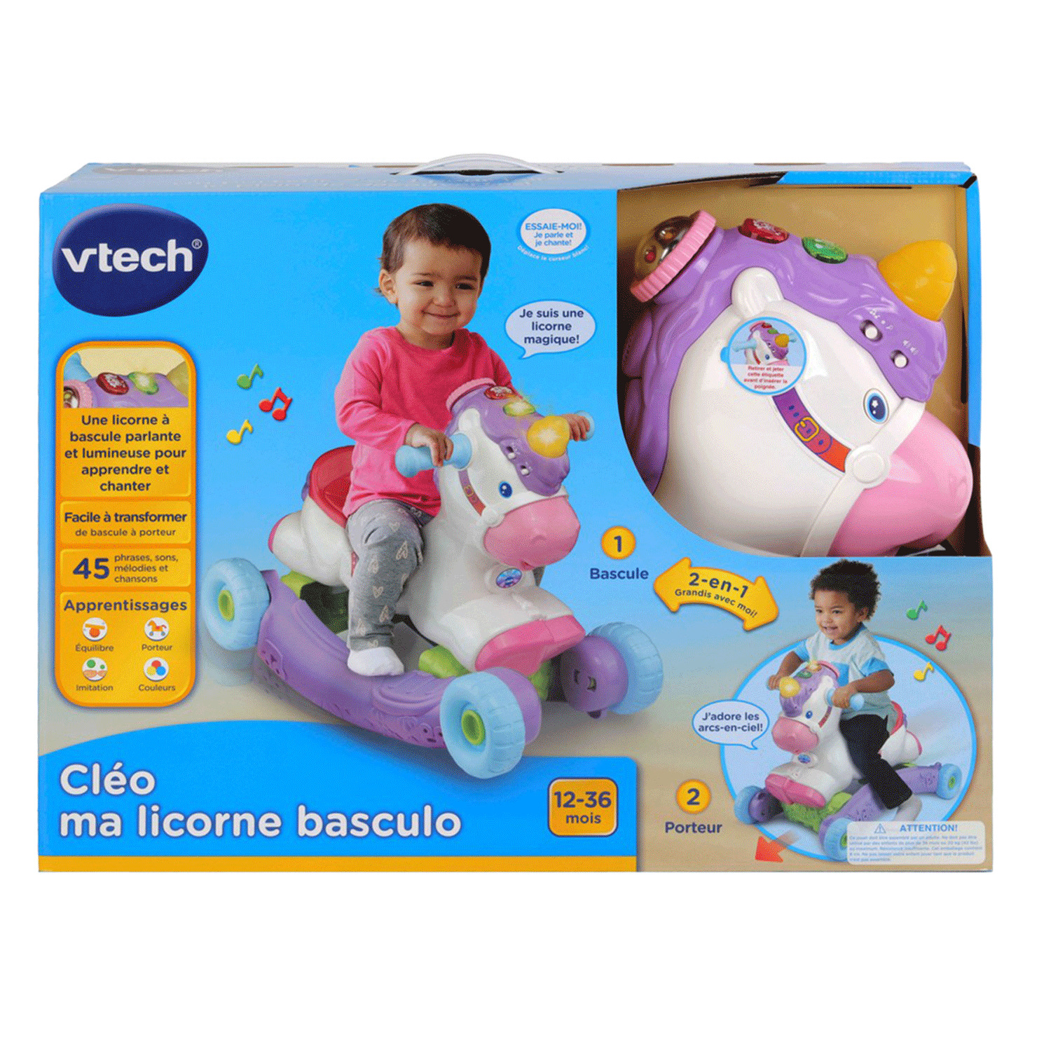 VTech - Cléo, ma licorne basculo, Édition française