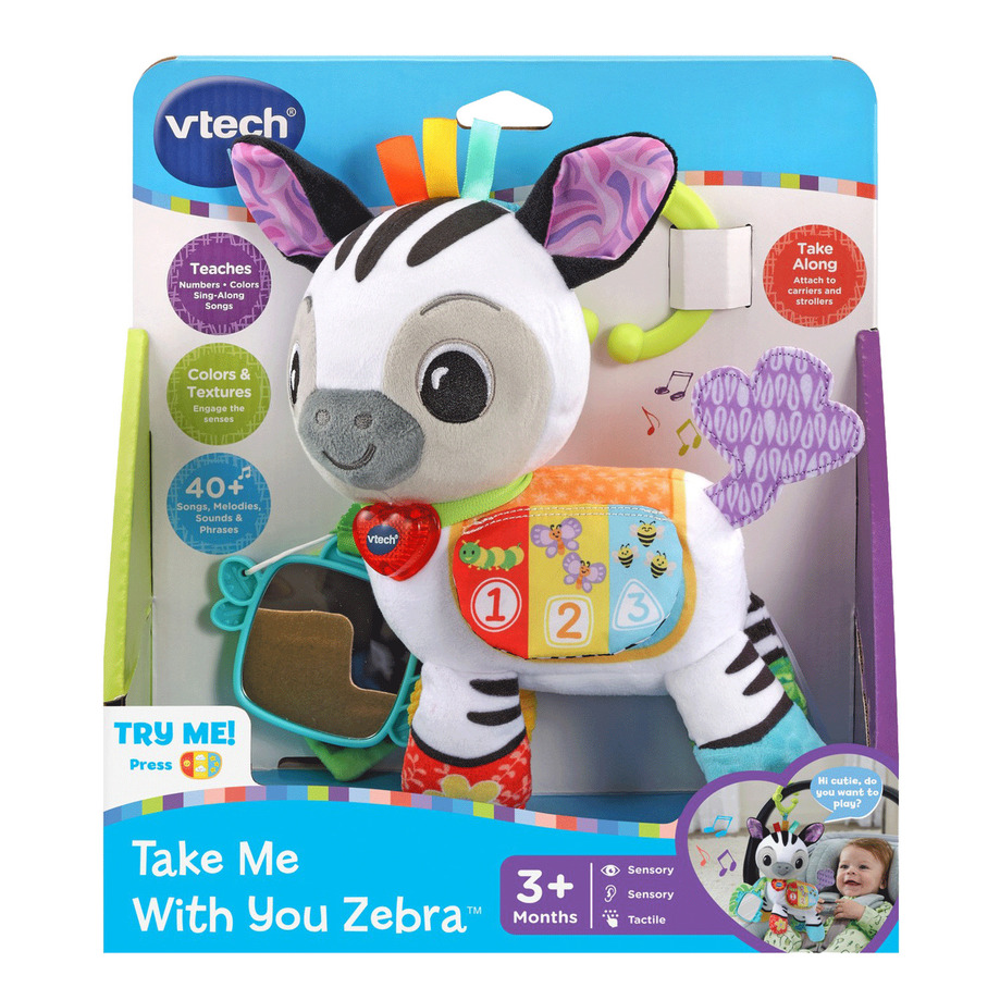 VTech - Take Me With You zebra, English edition