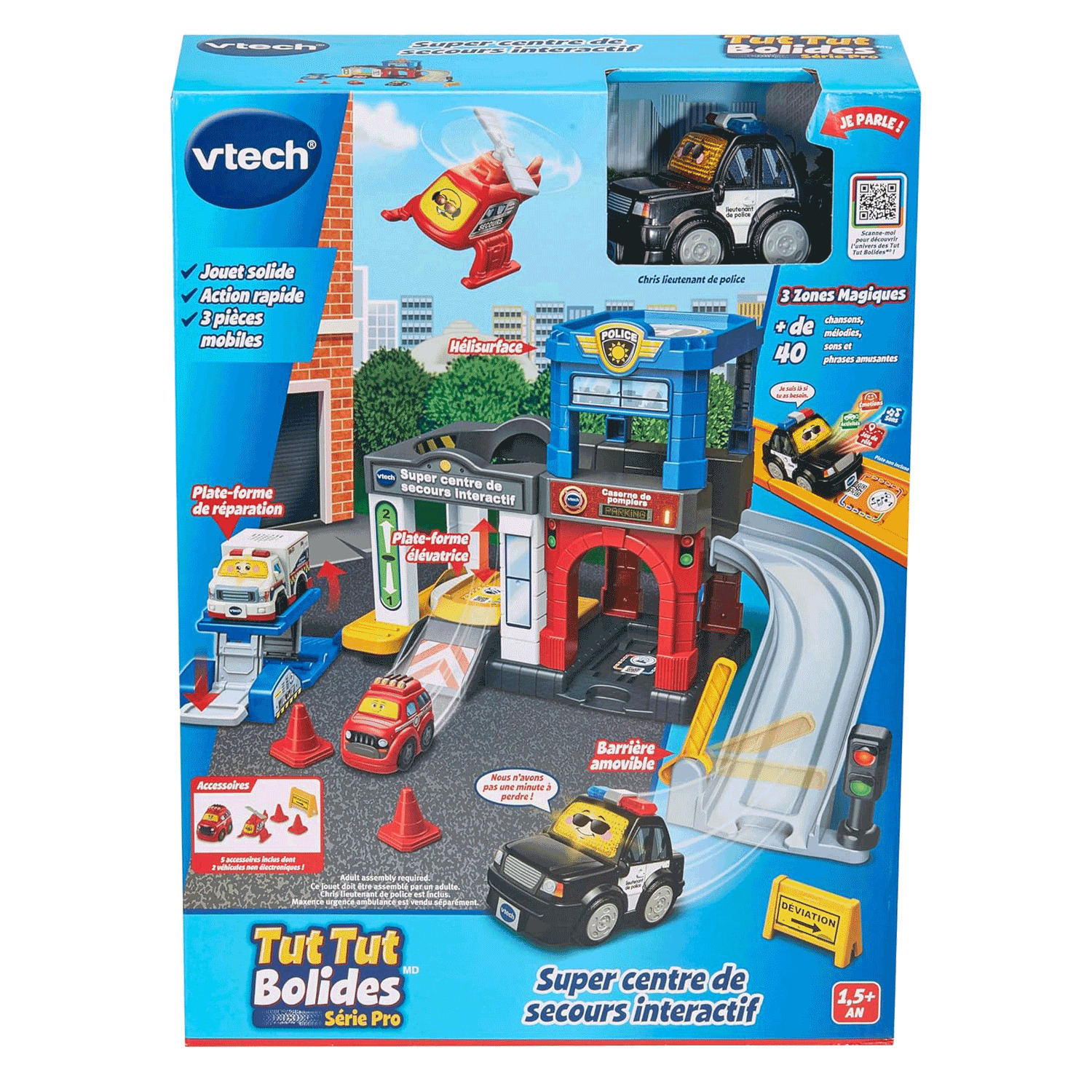 VTech - Tut Tut Bolides - Centre de secours interactif, Édition française