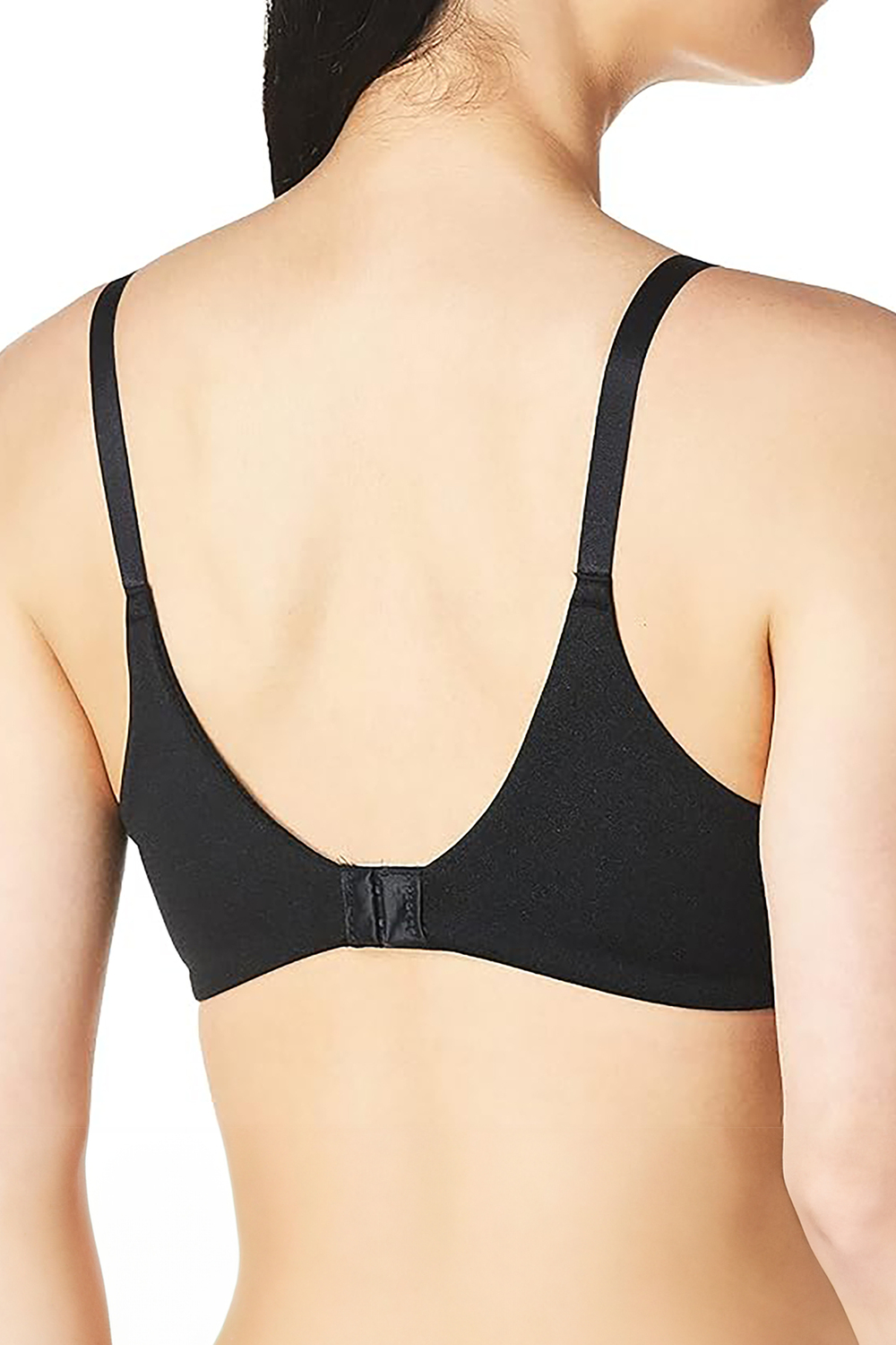 Warners - Blissful Benefits ultrasoft wire-free bra. Colour: black