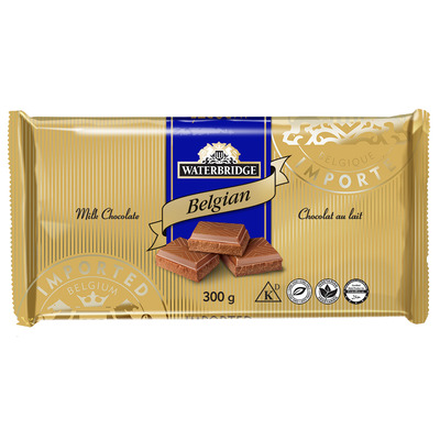 WATERBRIDGE - Belgian milk chocolate bar, 300g