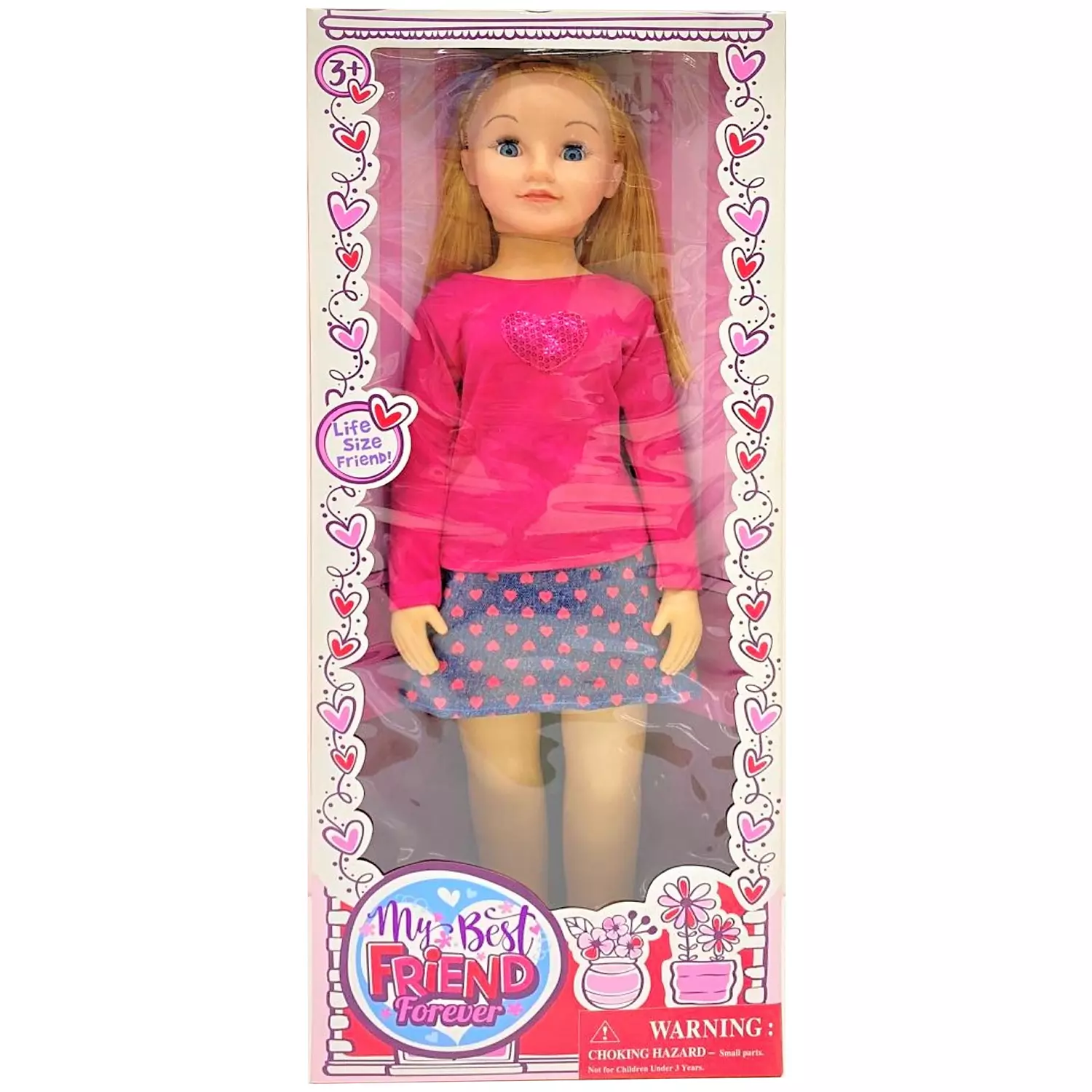 Wispy Walker - Doll, 26, pink top with skirt